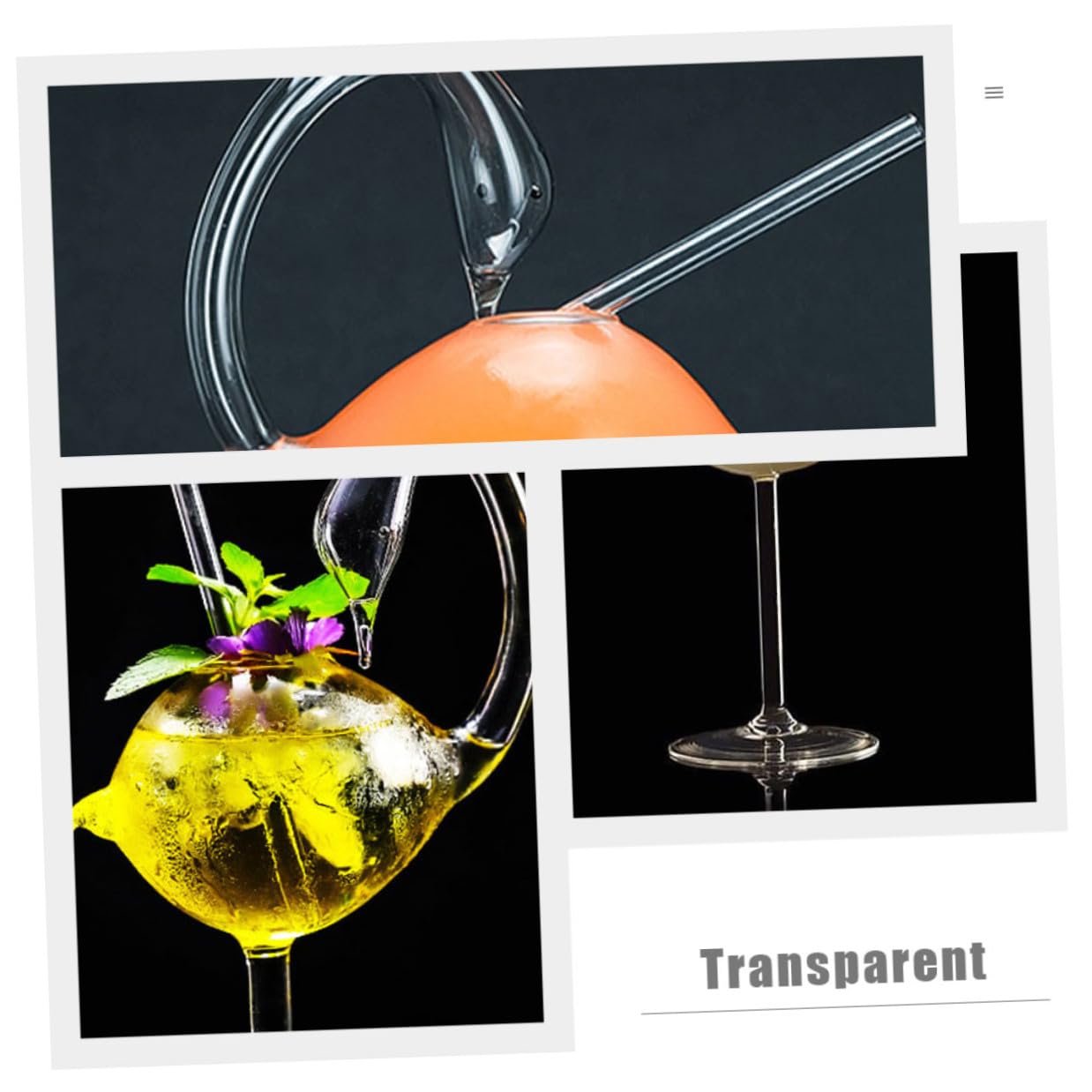 Vasos de Cóctel 178ml de Vidrio Transparente 2piezas Forma de Cisne para Bar y Adorno Delicado Artesanía y Garantía de Calidad