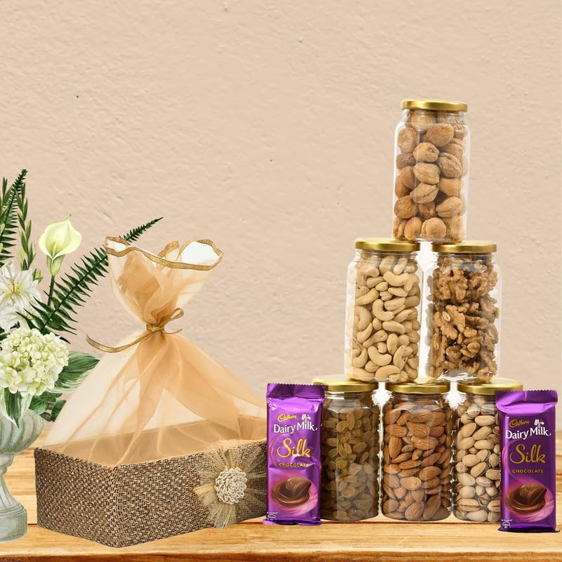 Image of NUTRI MIRACLE Rakhi Box for Brother | Dry Fruits Hamper for Celebration