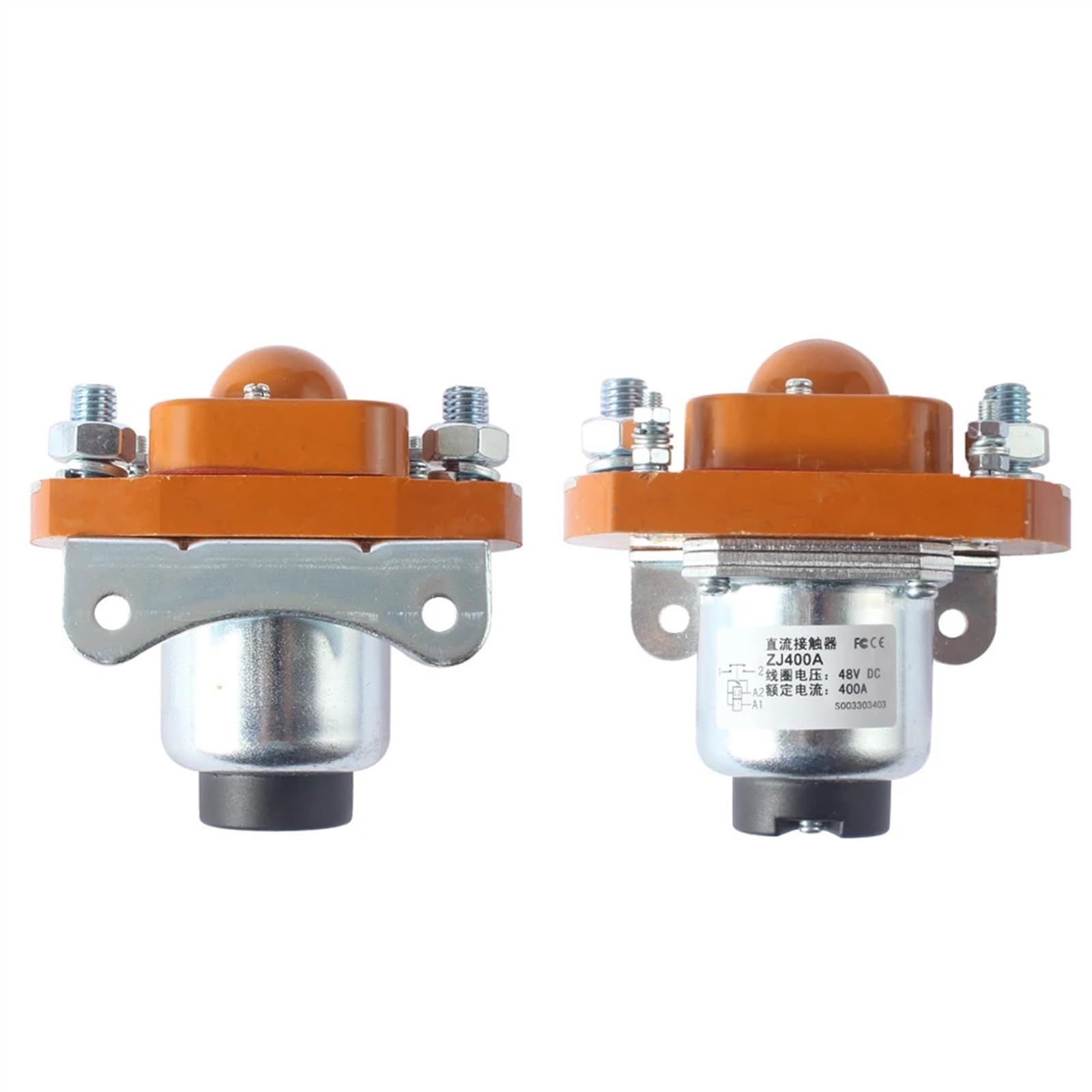 LKPEHTAGN NO 12V 24V 36V 48V 60V 72V 400A DC Contactor ZJ400A(72v)