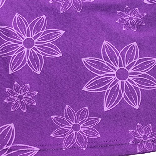 FEESHOW Kids Girls Floral Tankini Swimsuit Swimwear Bathing Suit Halter Bikini Top with Swim Briefs Skirt3