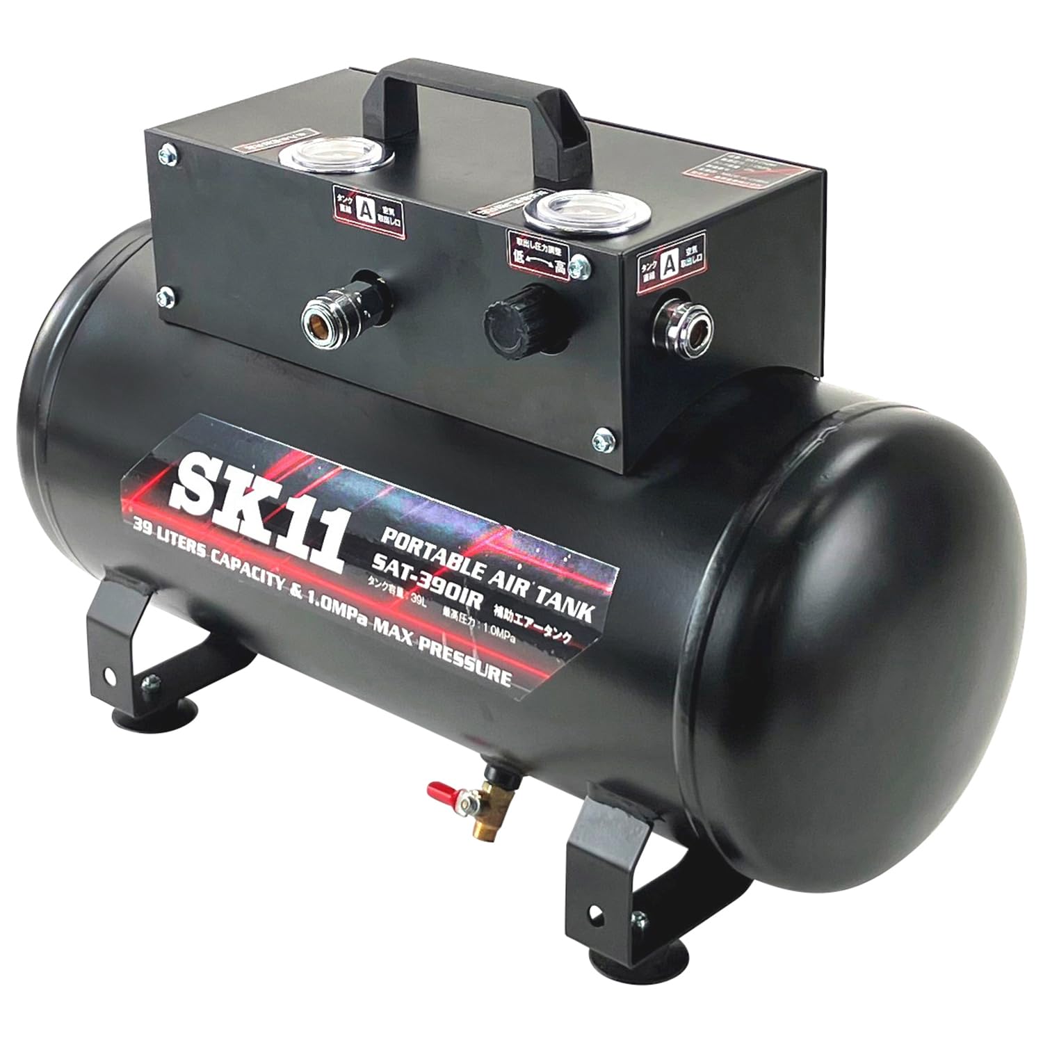 Amazon | SK11(エスケー11) コンプレッサー用 補助エアータンク 39L 