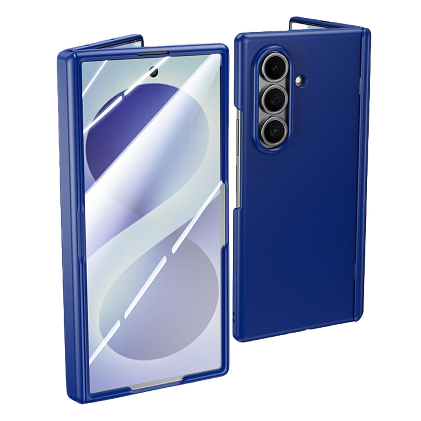 MFAOSHI Slim Case for Samsung Galaxy Z Fold 8 Ultra, Tempered Glass Screen Hinge Protection Case All-inclusive Frosted Phone Cover