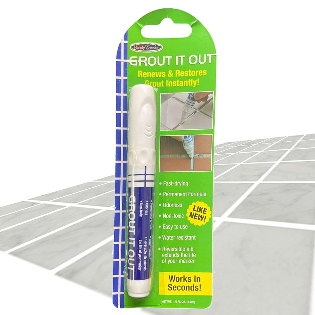 Grout It Out - Renew Restore Tile Repair Pen - Tile Grout Cleaners