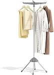 KINGBOARD Clothes Drying Rack, 2-Tier Laundry Drying Rack, Expandable Clothing Drying Rack for Indoor Air Drying Clothing, Clothing Dryer Towel Rack, 25 * 25 * 72inch