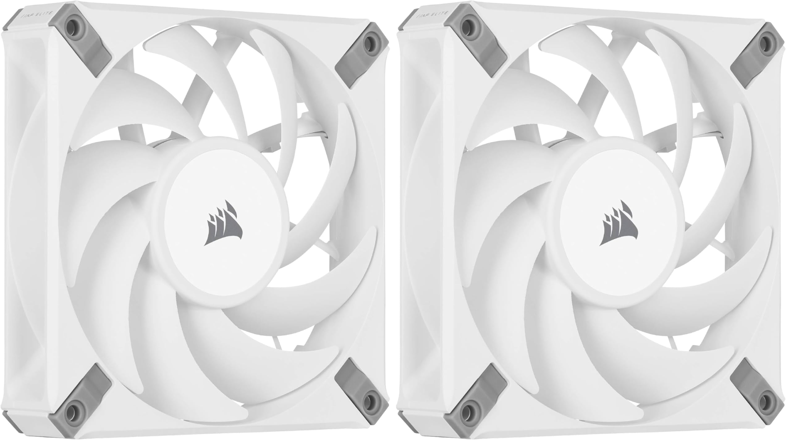Corsair iCUE AF120 RGB ELITE 120mm PWM Kit de Trois Ventilateurs - Huit LED RGB Par Ventilateur - Technologie AirGuide - Palier Fluid Dynamic - Contrôleur iCUE Lighting Node CORE Inclus - Noir