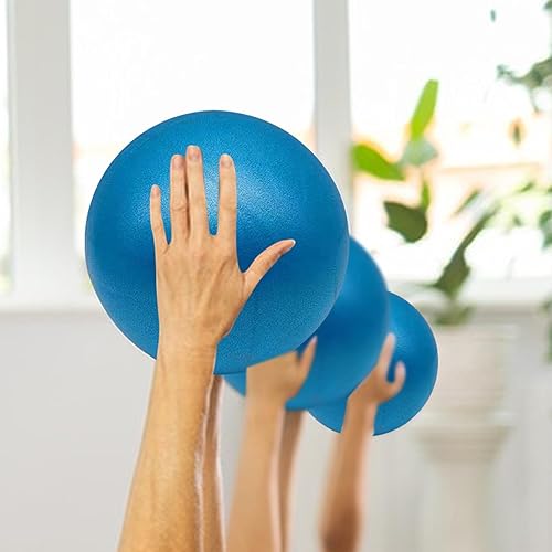 Miniatura 5 de Pequeñas Baslls de yoga  Pelotas de Pilates  Pelotas de ejercicios antiestallido para entrenamiento, baall pequeño de ejercicio de 5.91 pulgadas con