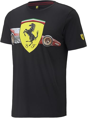 PUMA Camiseta estándar Scuderia Ferrari Race Heritage Big Shield para hombre