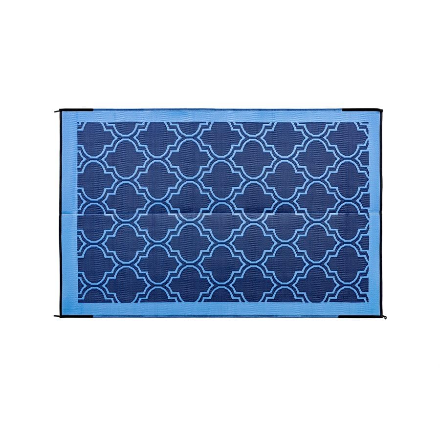 OUTDOOR MAT 6X9 LATTICE BLUE image 8