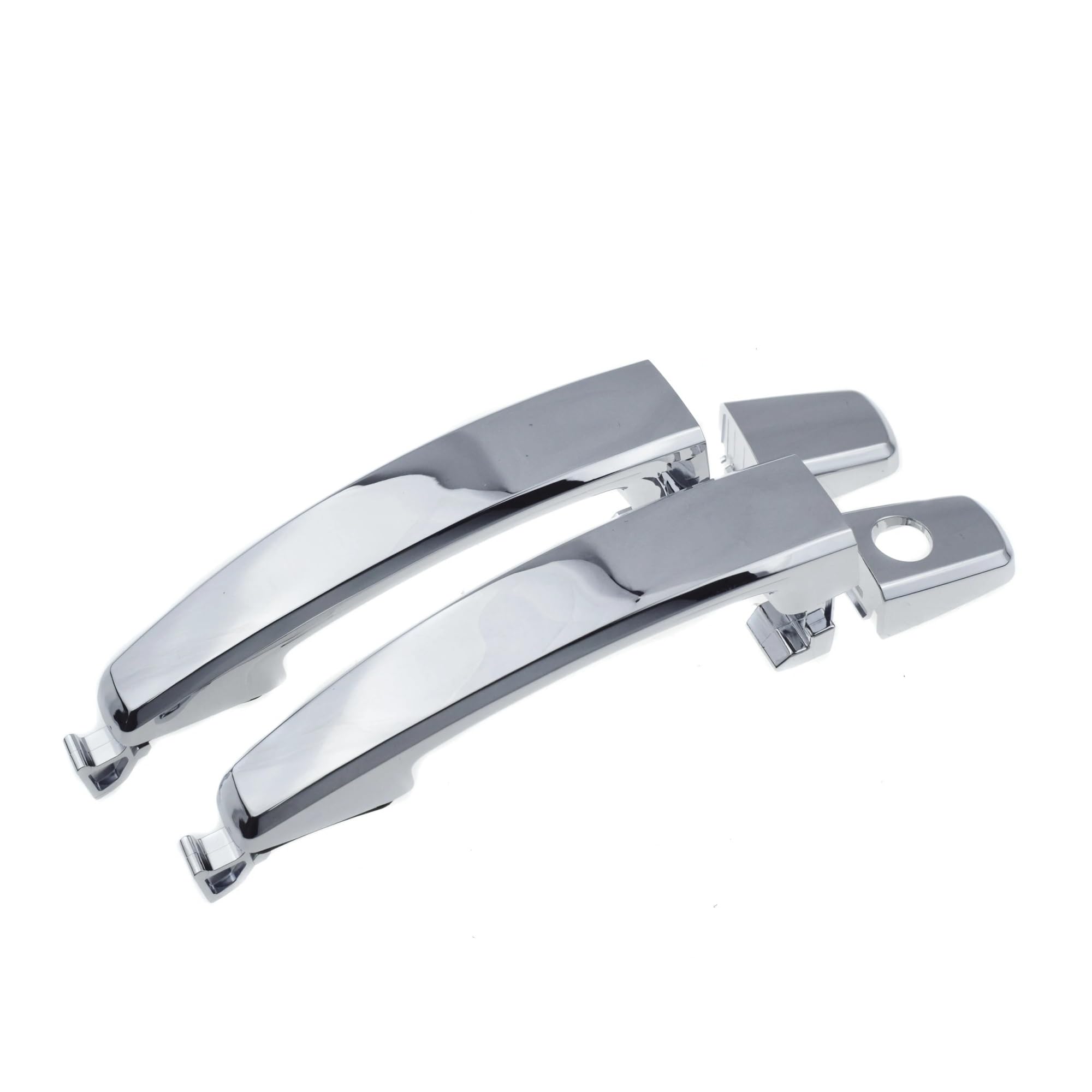 Hillar Front X2 1 Hole Door Outer Handle For Chevrolet For Captiva 2007-2015 For Aveo 2007-2011 Chrome Exterior Door Handle 96468266 96468306(Front X2 1 Hole)