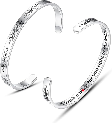 TONY & SANDY Pulsera para mujer, mejor amiga, hermana, tía, mamá, hija, nieta, prima, colegas, personalizable, cumpleaños, Navidad, madre, Pascua,