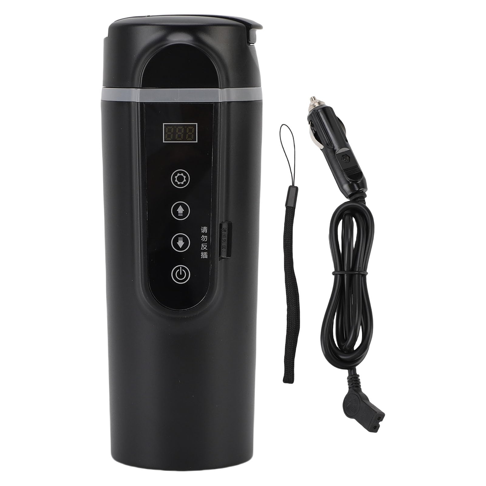 CAR VIAJE ELÉCTRICO HERRA ELÉCTRICA, Caldera de Agua Portátil Copa Calentada Mini té de té Eléctrico Taza de café Taza Taza Caza de Camión 500 Ml Hervible Eléctrico con Cable de