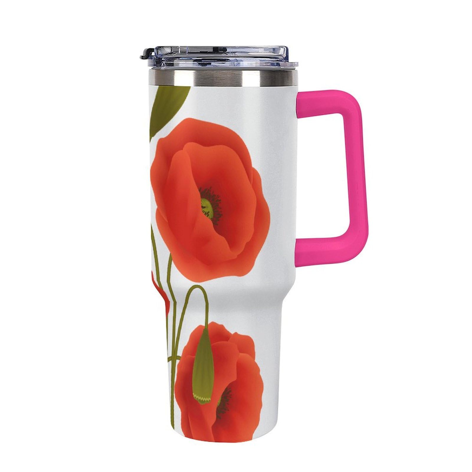 Porte-gobelet de voiture imprimé coquelicot étanche anti tache et coulure
