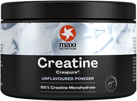MaxiNutrition 100 Percent Creatine monohydrate, Creapure 250g, high dose and Pure creatine Powder for Maximum Performance During Your Training, Unflavoured
