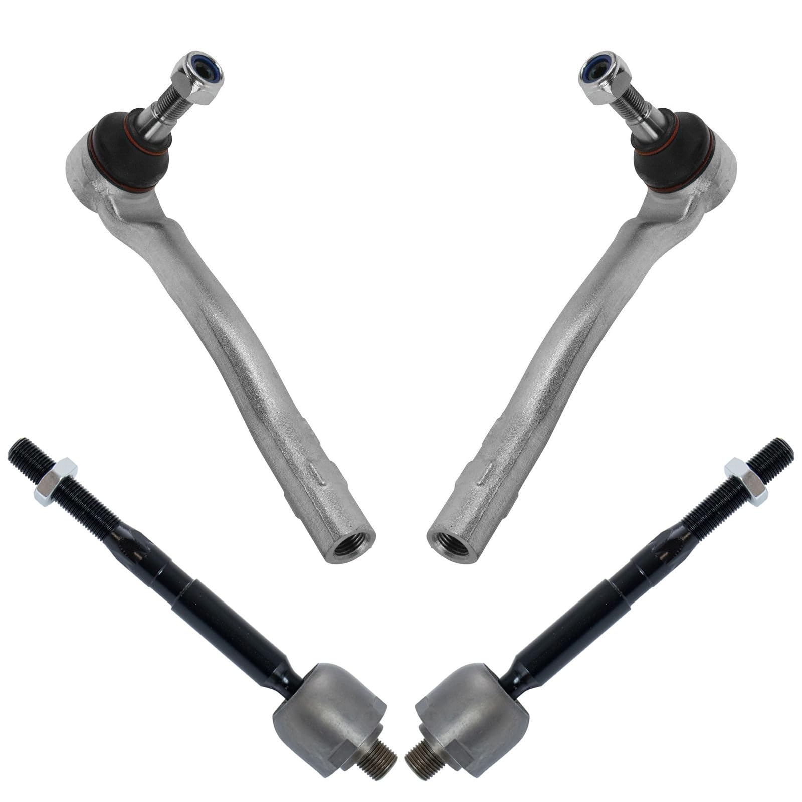 TRQ Front Tie Rod Set Compatible with 2007-2009 Mercedes-Benz GL320 2010-2012 GL350 2007-2012 GL450 2008-2012 GL550 ML320 2006-2011 ML350 2010-2011 ML450 2006-2007 ML500 2008-2011 ML550