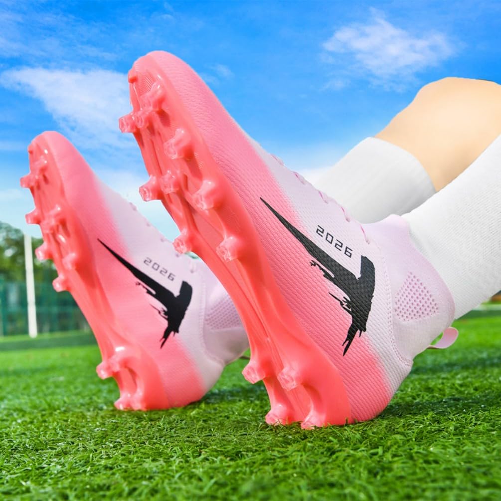 Botas de fútbol para Hombre Botas Altas Profesionales para césped Artificial Zapatillas Deportivas de Entrenamiento para jóvenes Botas con Tacos Calzado Deportivo para Exteriores