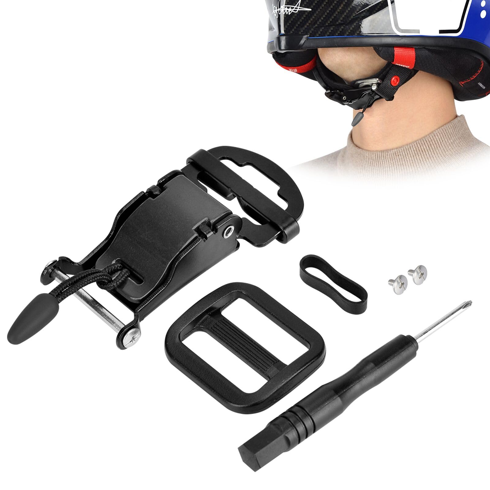 Lamborsafe Helmet Quick Release Buckle Kit Motorcycle Helmet