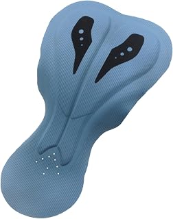 Almohadilla para pantalones cortos de bicicleta, inserto de cojín de gel para ciclismo, acolchado transpirable que absorbe los golpes, soporte cómodo mejorado para montar al aire libre de larga