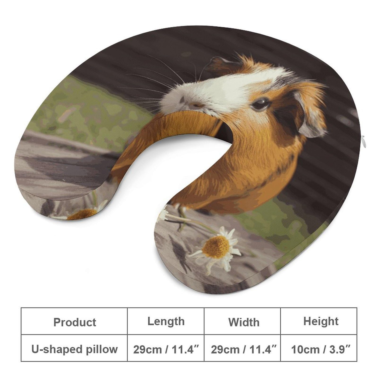 Sonriente (5) almohada en forma de U, núcleo de almohada de espuma viscoelástica, cojín, proporciona apoyo para el cuello, almohada de viaje, adecuada para aviones, coches, hogares y oficinas