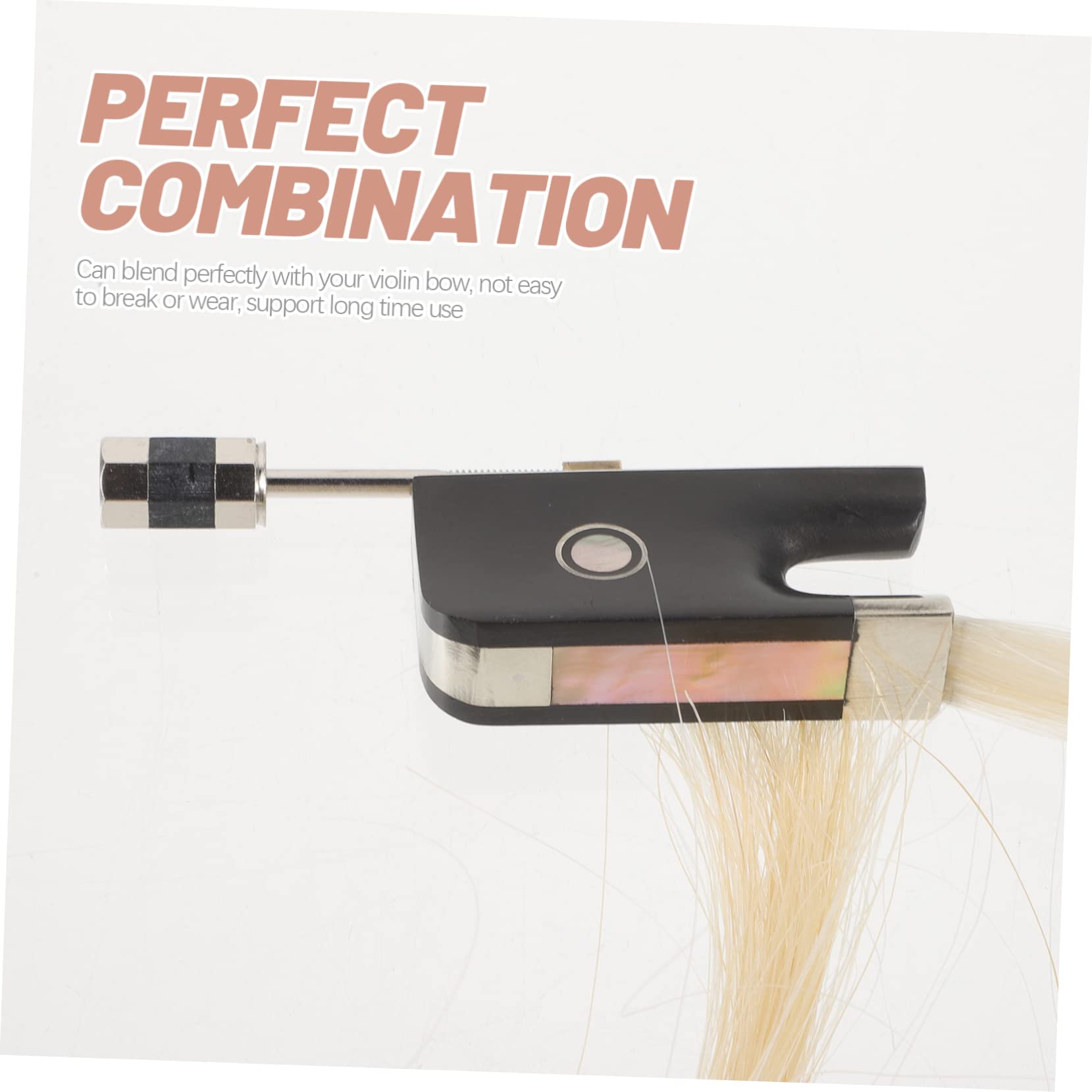 ibasenice Violin Bow Hair Di Alta Qualità Ricambio Criniera Di Cavallo Naturale Per Violino Facile Installazione Per Musicisti Principianti e Professionisti Accessorio Per Strumenti Corda