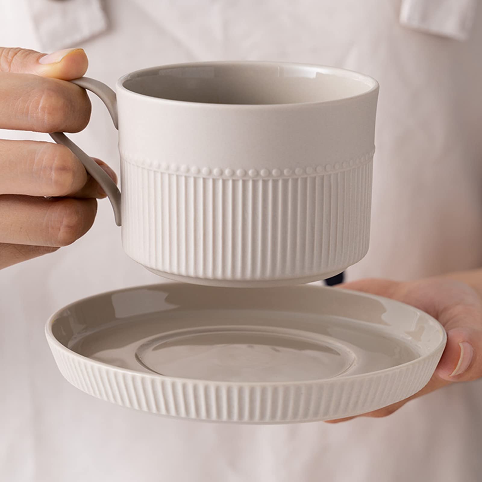 Orientalny ceramiczny zestaw do herbaty Zestaw do herbaty Porcelanowe filiżanki do espresso ze spodkami, porcelanowy kubek Filiżanki i spodki do herbaty, Ceramiczne zestawy filiżanek i spodków do kawy