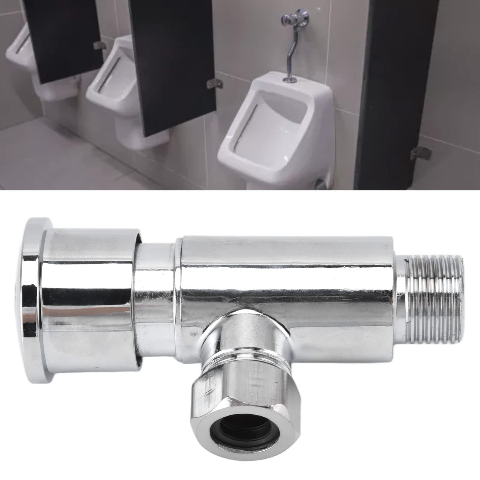 Flush Valve Push Button Type Zinc Alloy Wall Mounted Urinal Flush