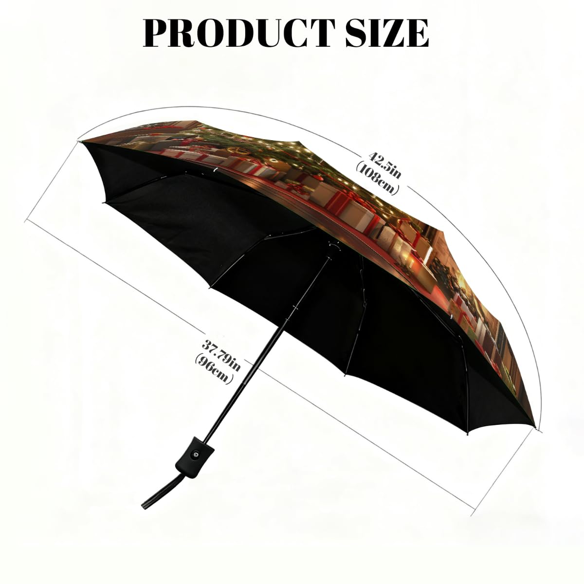 Paraguas compacto de viaje resistente al viento, plegable, para lluvia, apertura automática, protección contra rayos UV y agua