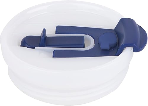 Miniatura 4 de Mammoth Coolers Ascent - Vaso de acero inoxidable aislado al vacío con tapa a prueba de fugas, de 40 onzas, con asa y popote, para agua y café, azul