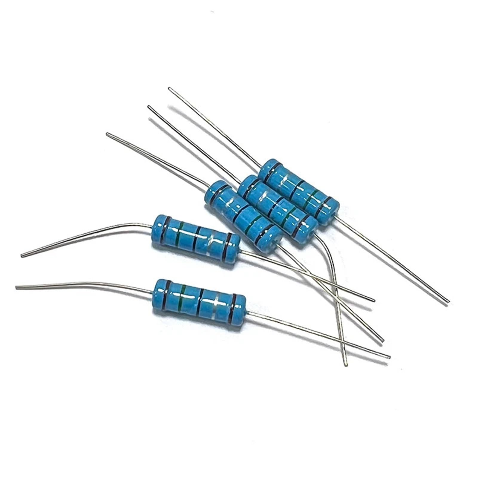 RISWEKFW 10pcs 3W Metal Film Resistor 1.5R 15R 150R 1.5K 15K 150K 1R5 15 150 Ohm Accuracy 1% Five-Color Ring Resistance 0.1R-910K(MF 3W 300K 10pcs)