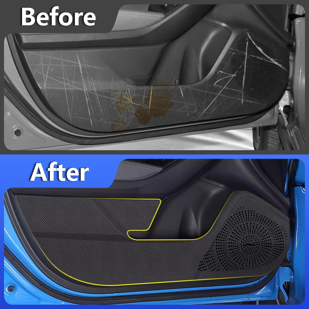 Car Door Anti Kick Pads For 2024-2025 Subaru Crosstrek - 4 Piece Set