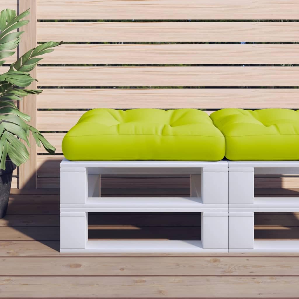 Cojín para palé verde brillante ideal para terraza y jardín