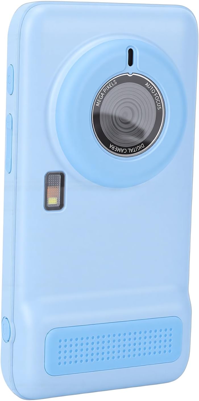 Zopsc 2.4GHz WiFi AI Kids Camera, 2MP 5MP Dual Lens Digital Camera with 4Inch Touch Screen, Object Recognition Voice Dialogue, MP3 Player, 16GB Storage, Birthday Christmas (Blue)