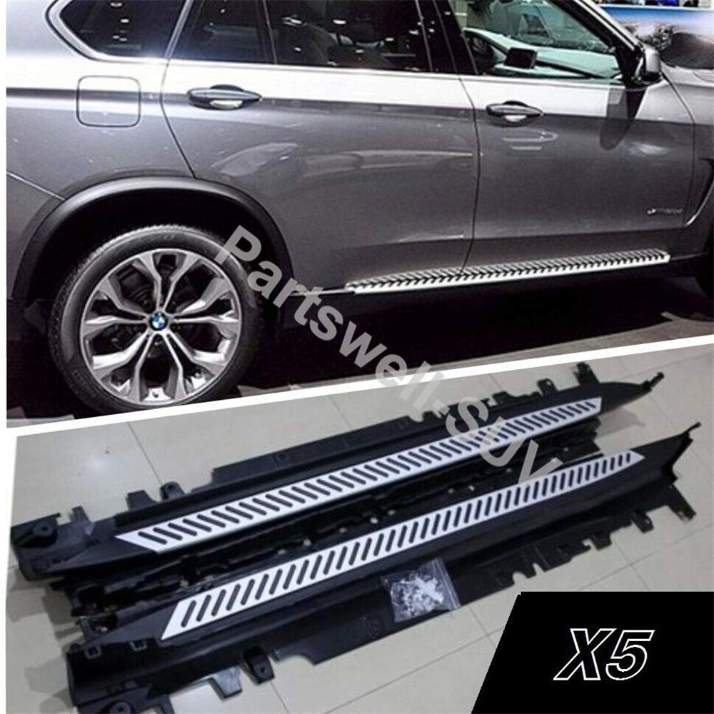YiXi-PartswellRunning Boards Side Steps Pedals Nerf Protector Bar fits for BMW X5 F15 2014-2018