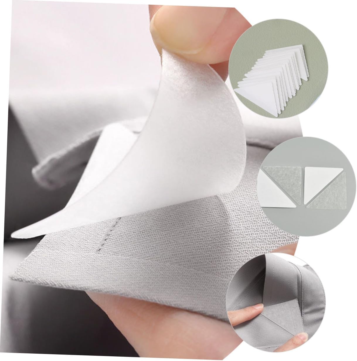 120pcs Collar Stays for Men Collar Stays Triangle Shape for Dress Shirts Adhesive