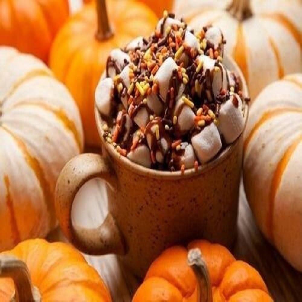 Marshmallow Pumpkin Latte (Our Version of The Brand Name) Fragrance Oil (16 oz Bottle) for Candle Making, Soap Making, Tart Making, Room Sprays, Lotions, Car Fresheners, Slime, Bath Bombs, Warmers