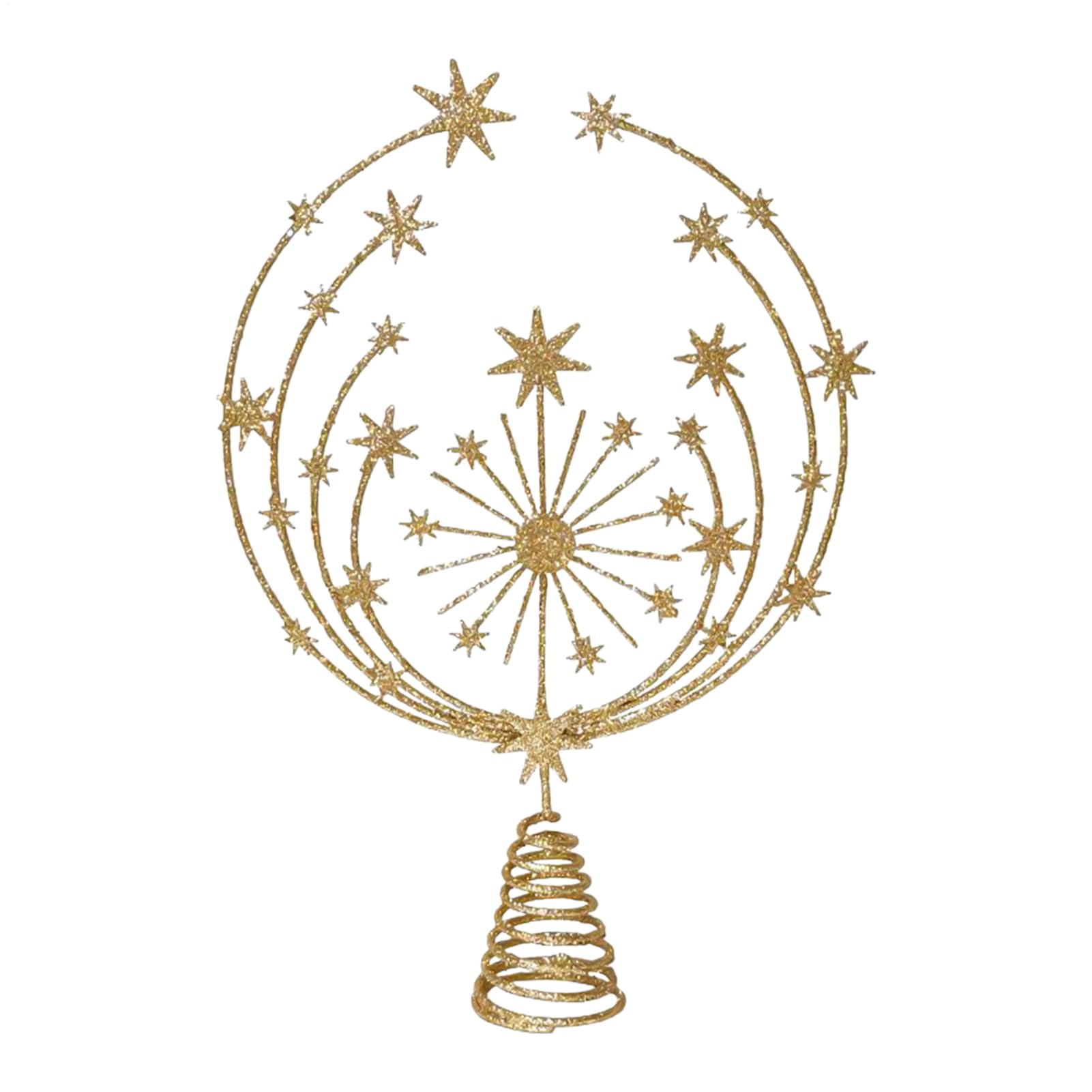 Puntale per Albero Di Neve 3D Per Punte Alberi Natalizi | Decorazioni Festive in Metallo per Esterni Casa Autunno Negozio Soggiorno