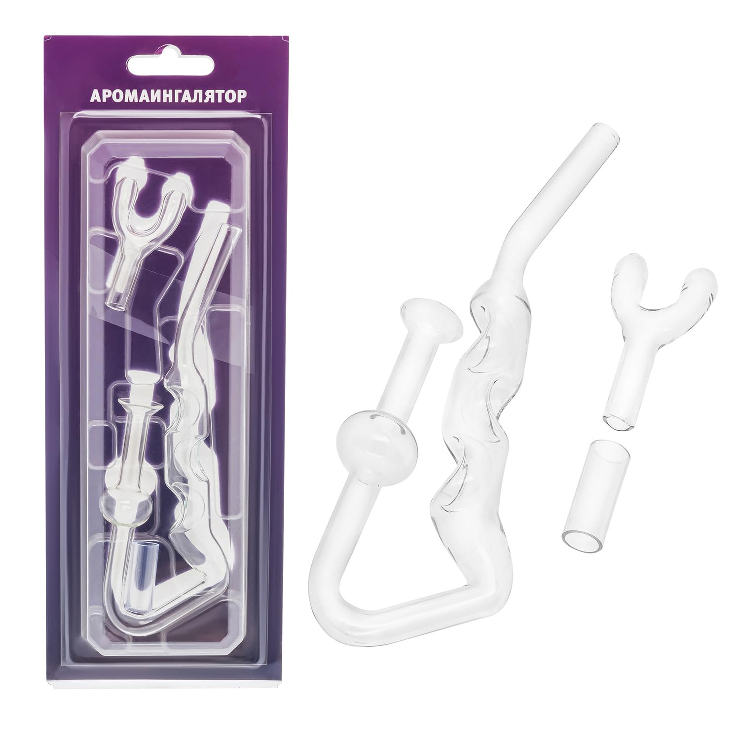 Maholda Glass Inhaler for Children & Adults for Cold Cough Respiratory Relief