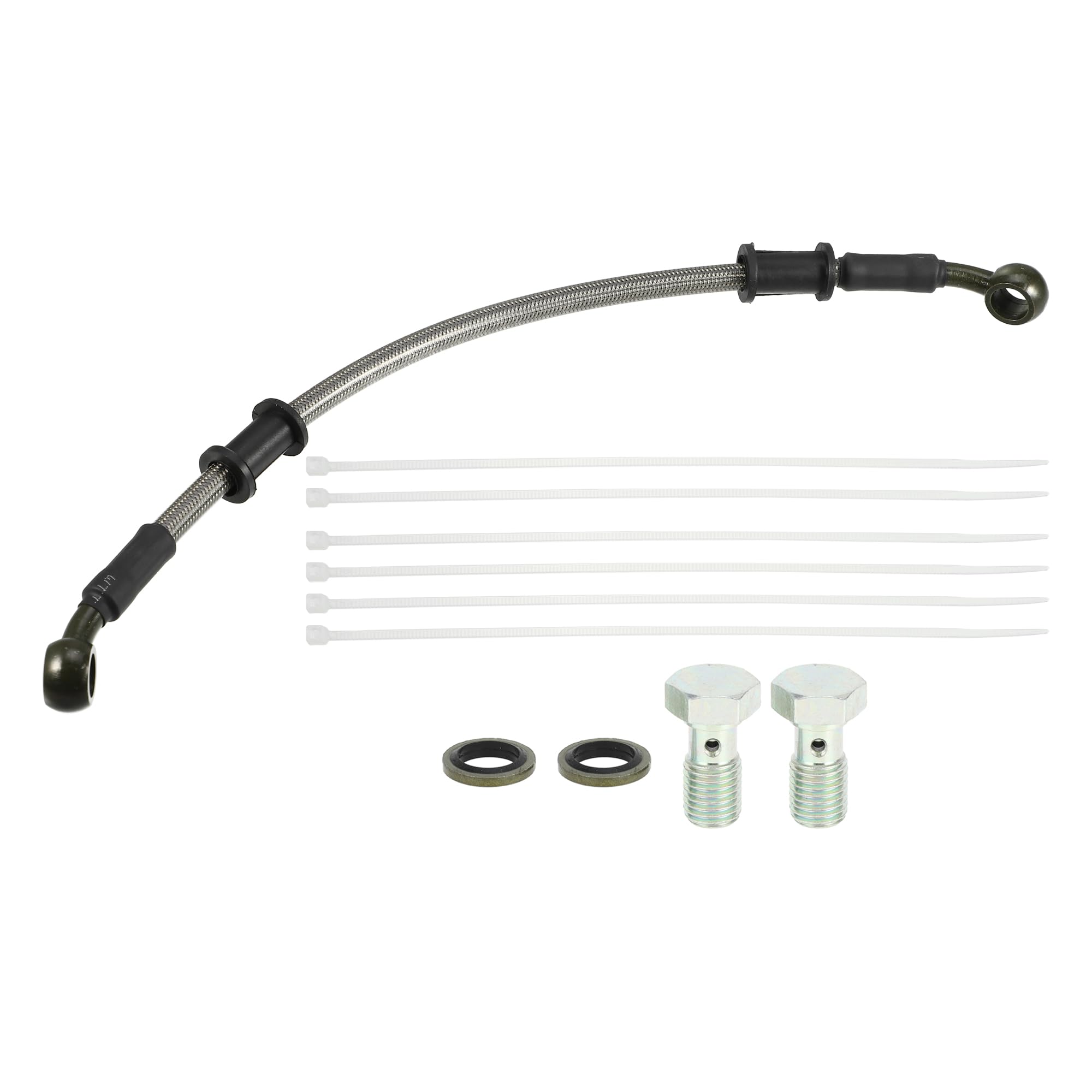 QUARKZMAN 1 Set 30Cm 0.98Ft Manguera de Freno Hidráulico para Motocicleta Con Tornillos