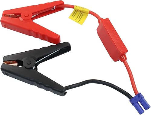 Cable de arranque EC5 con abrazaderas de batería, conector EC5, cable de arranque de emergencia, pinzas de cocodrilo para emergencia de 12 V,