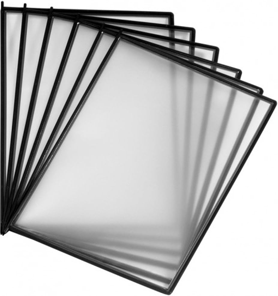 Martin Yale MVS6 Master Replacement Sleeves (6 Sleeves) For Use With MVMD24/MVMD12 MasterView Desktop Stands and MVW12 MasterView Wall Mount System, Glare-Free Sleeves Holds 8 1/2 x 11 Documents