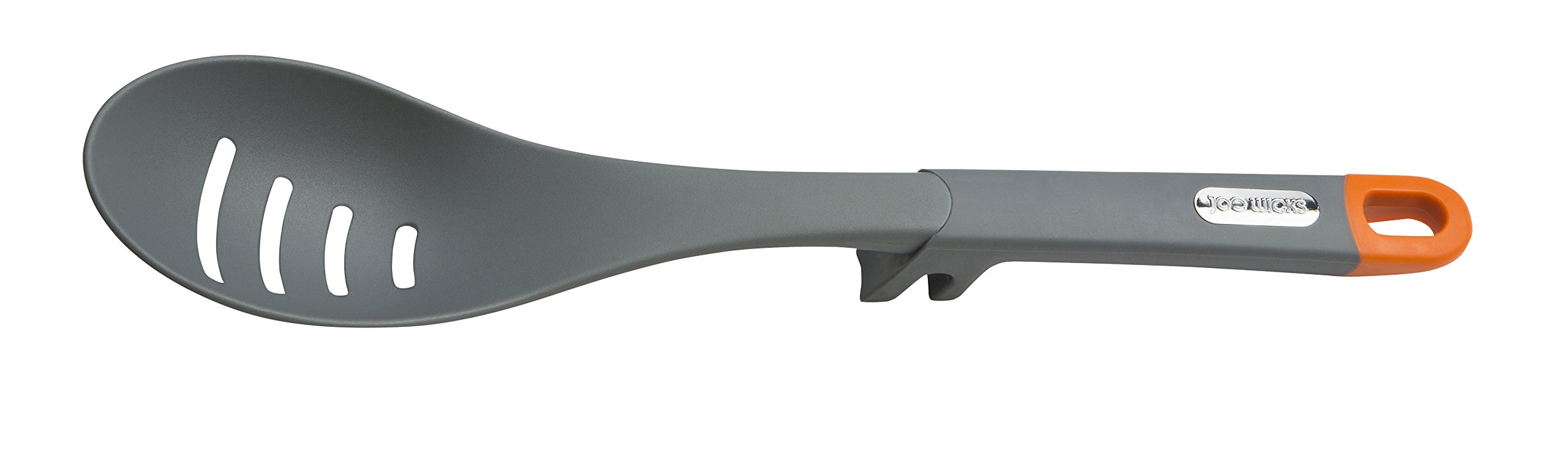 Joe Wicks Grey/Orange Food Prep Utensils - Elevated Slotted Spoon - And