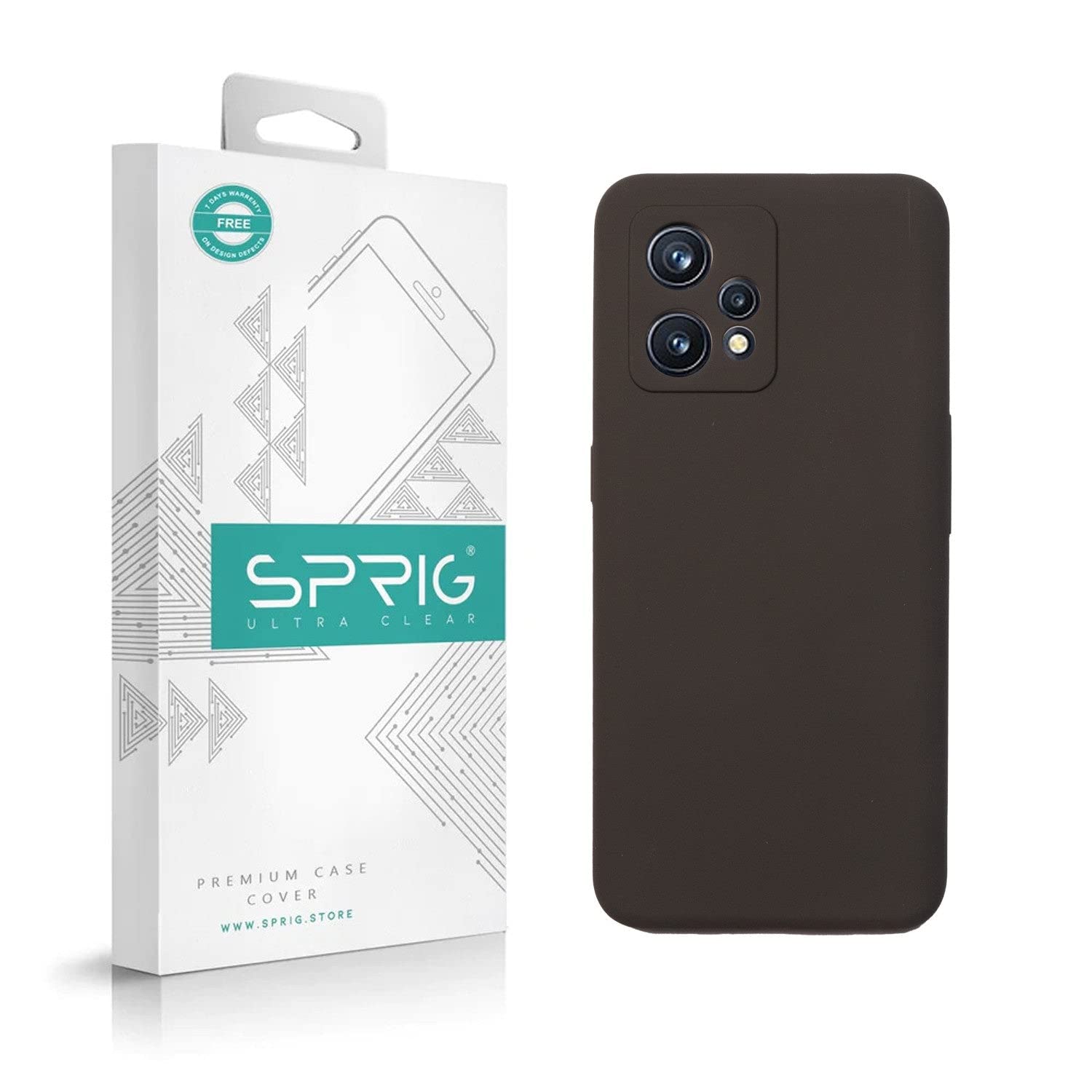 SPRIG Compatible with Realme 9 Pro Plus Phone Liquid Silicone Cover Premium Back Cover Drop Tested Shock Proof Mobile Case for Men, Women, Boys and Girls with Camera Protection (Dark Grey) (B0BTMGK7RH) Amazon Price History, Amazon Price Tracker