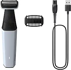 Aparador e Raspador de Pelos para o Corpo Philips Bodygroom BG3007/01 Uso Seco e Molhado, à Prova d’água - Bivolt