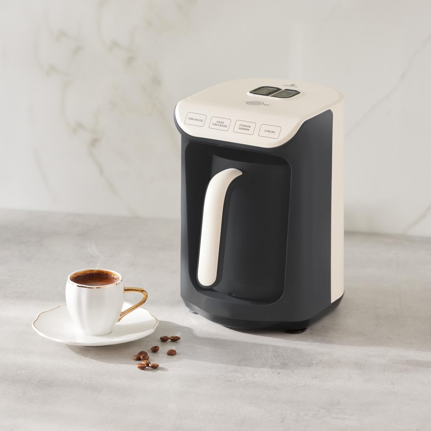 KARACA Hatır Köz Turkish Coffee Machine, For 5 People, 535W, Fully