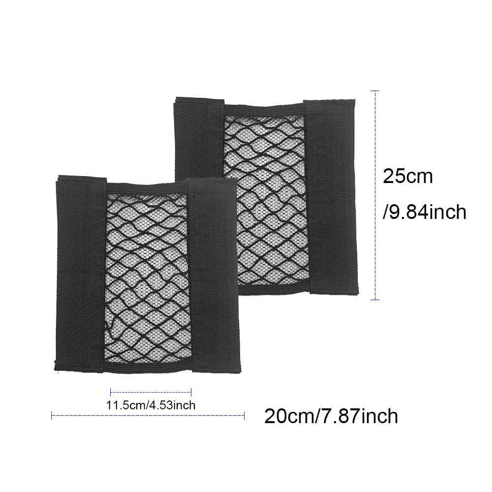 HLIWS Kofferraum Netztasche (2 Stück, 100 X 220 Mm) – Elastisches Spandex-Netz Mit Klettverschluss, Für Auto, Küche, Schrank HLIWS Kofferraum Netztasche (2 Stück, 100 X 220 Mm) – Elastisches Spandex-Netz Mit Klettverschluss, Für Auto, Küche, Schrank