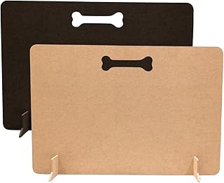 Dog Stopper for Stairs, Dog Barrier Gate | Portable Wooden Pet Stopper | No Drill, Travel Puppy Gate for Stairs and Doorways (Natural, 50cm (H) x 75cm (W))