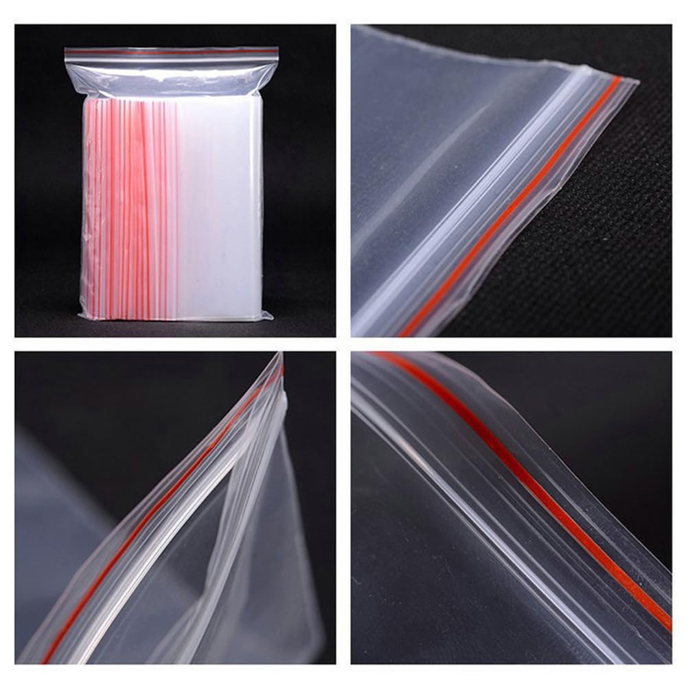 100pcs Resealable Clear Bags Small Sealed Storage Pouches Grip Seal Bags for Kitchen Storage Cookies Sweets Jewelry 4 * 6cm - Image 3