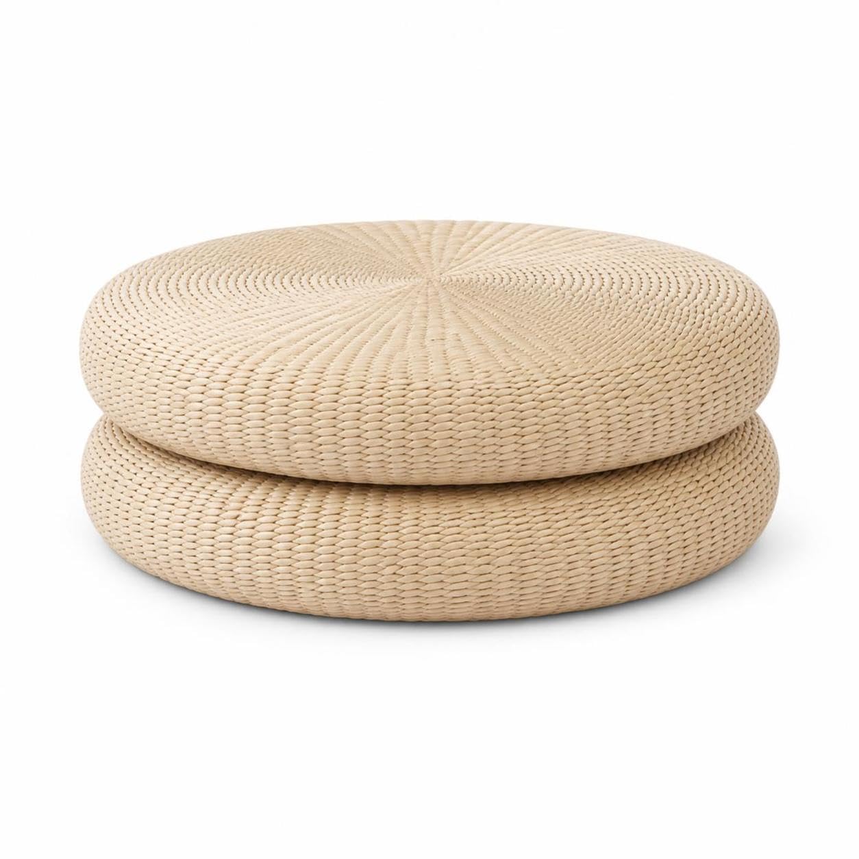 Cojín Suelo para Tatami, Estilo Japonés, Redo, para el Hogar, Paquete de Dos (2), promoción de Descuento, Diámetro 50CM, Grosor 20CM