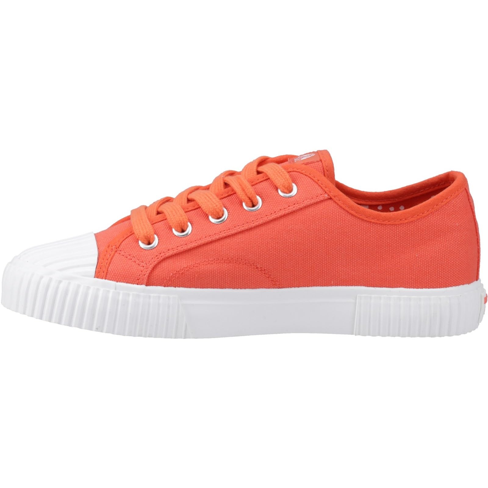 Hush Puppies Female Freya Canvas Trainer, Orange,5