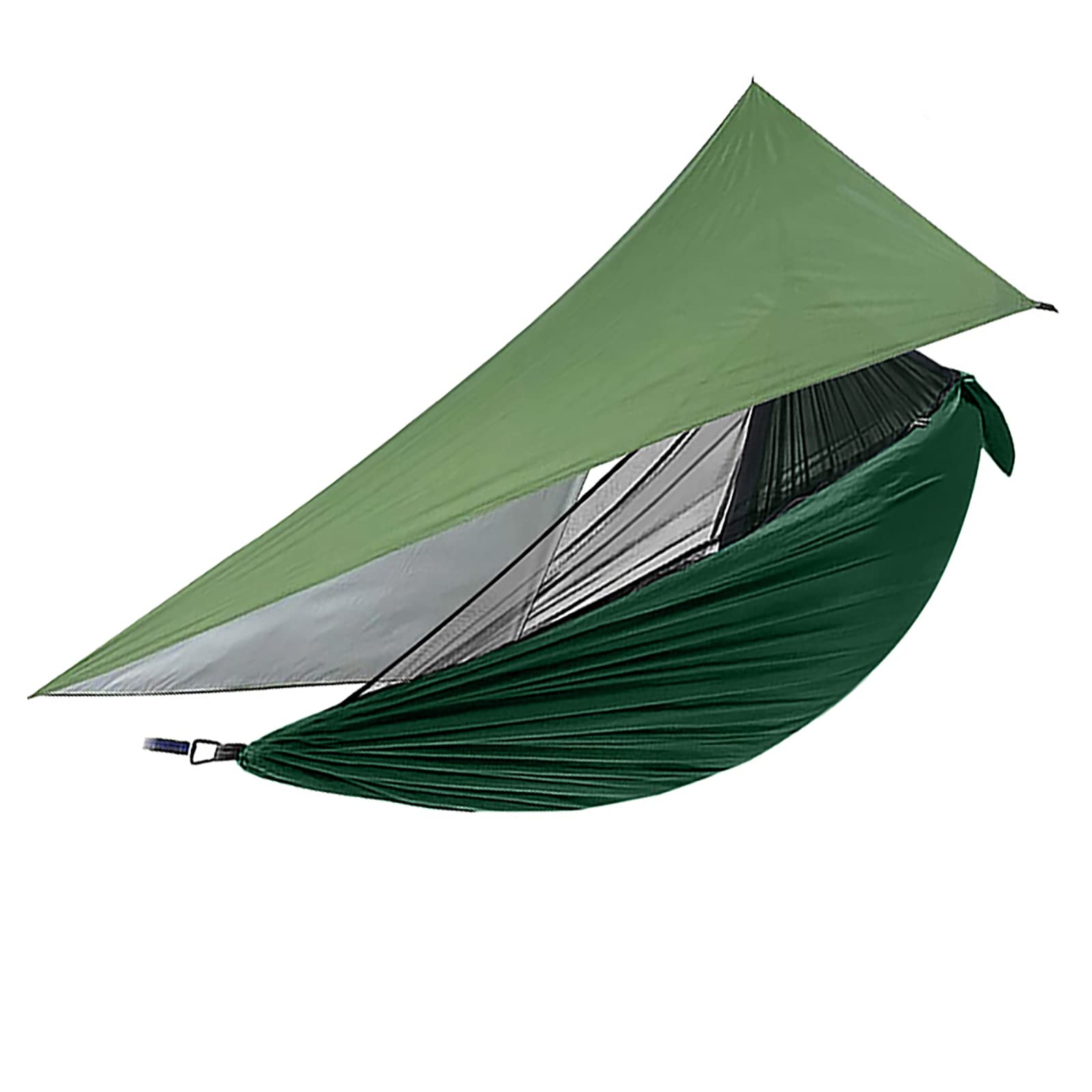 hammock, 260cm×140cm with Net and Tent Tarpaulin Ultralight Durable Nylon Parachute 200 kg Capacity for Camping Travel Trekking