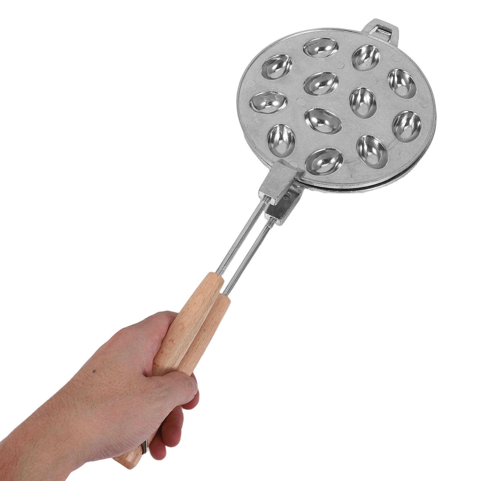Stampo per Biscotti in Lega di Alluminio Argento 16 Scomparti a Forma di Noce Riutilizzabile e Resistente alle Alte Temperature per Feste Familiari